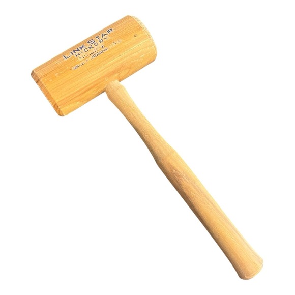 LINK STAR Other - Vintage Wood Link Star Hickory Mallet- No. LS-2 13" Made Salem, IN USA